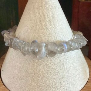 Labradorite Natural Stone Chip Stretch Bracelet